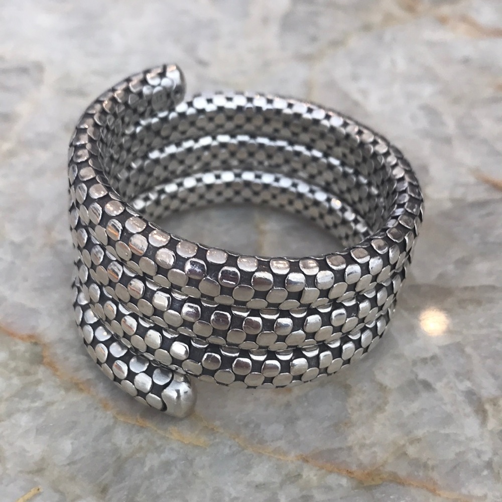 John Hardy Triple Cuff Coil Bracelet